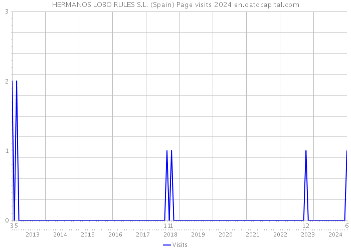 HERMANOS LOBO RULES S.L. (Spain) Page visits 2024 
