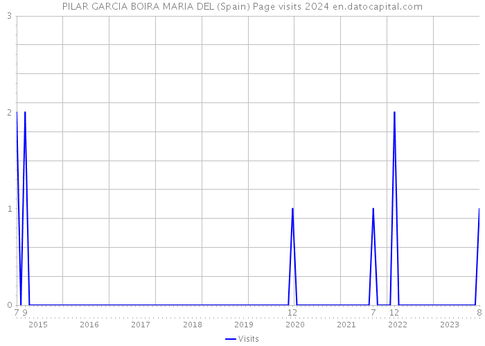 PILAR GARCIA BOIRA MARIA DEL (Spain) Page visits 2024 