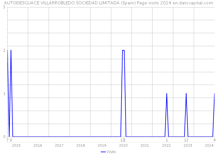 AUTODESGUACE VILLARROBLEDO SOCIEDAD LIMITADA (Spain) Page visits 2024 