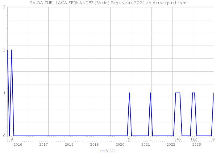 SAIOA ZUBILLAGA FERNANDEZ (Spain) Page visits 2024 