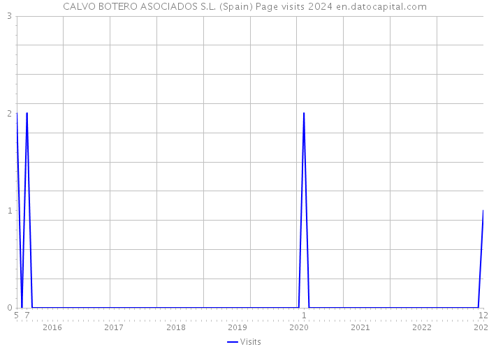 CALVO BOTERO ASOCIADOS S.L. (Spain) Page visits 2024 