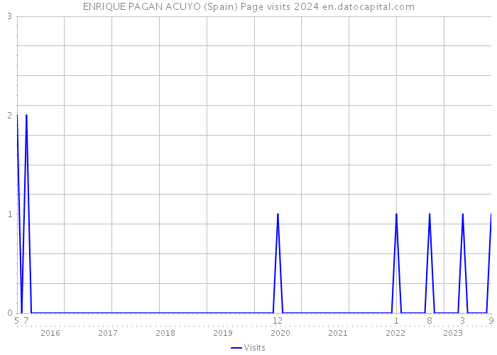 ENRIQUE PAGAN ACUYO (Spain) Page visits 2024 