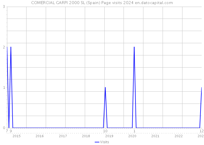 COMERCIAL GARPI 2000 SL (Spain) Page visits 2024 