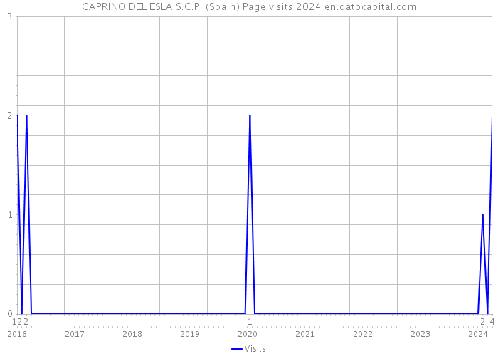 CAPRINO DEL ESLA S.C.P. (Spain) Page visits 2024 