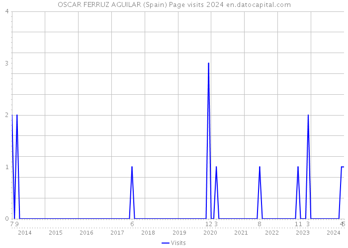 OSCAR FERRUZ AGUILAR (Spain) Page visits 2024 