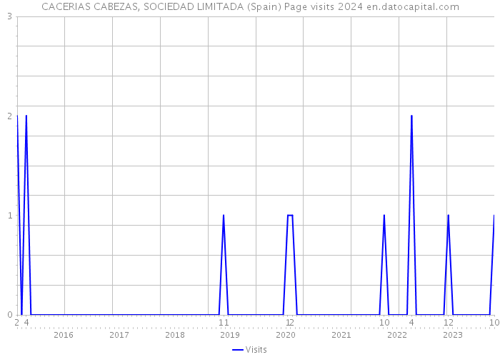 CACERIAS CABEZAS, SOCIEDAD LIMITADA (Spain) Page visits 2024 