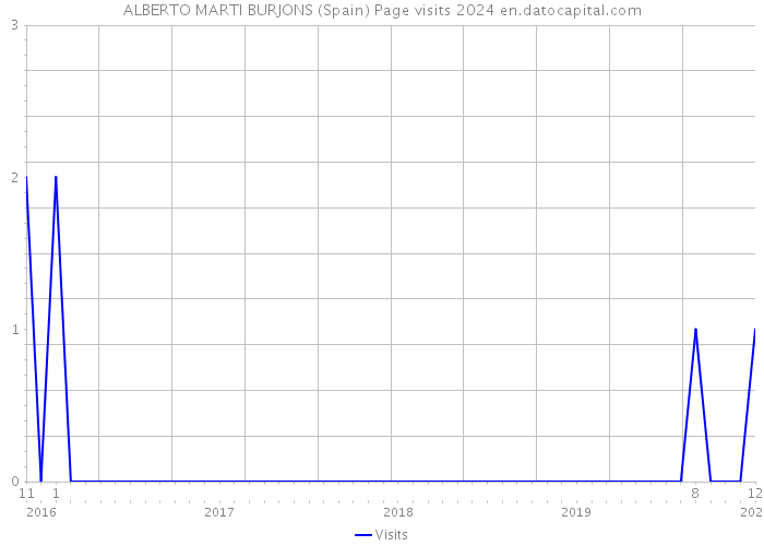 ALBERTO MARTI BURJONS (Spain) Page visits 2024 