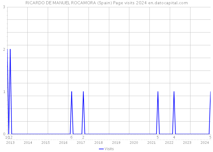 RICARDO DE MANUEL ROCAMORA (Spain) Page visits 2024 