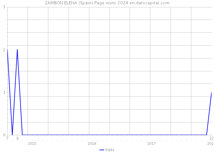 ZAMBON ELENA (Spain) Page visits 2024 
