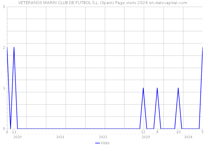 VETERANOS MARIN CLUB DE FUTBOL S.L. (Spain) Page visits 2024 