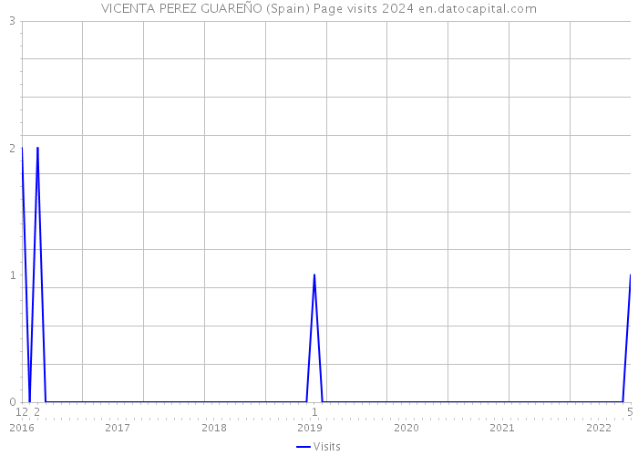 VICENTA PEREZ GUAREÑO (Spain) Page visits 2024 