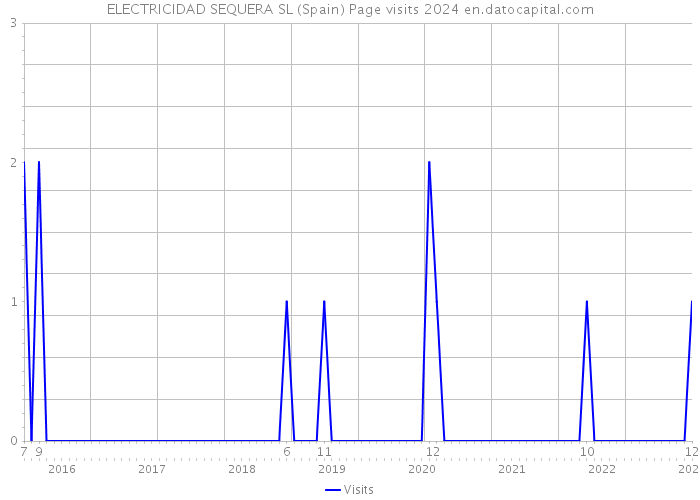 ELECTRICIDAD SEQUERA SL (Spain) Page visits 2024 