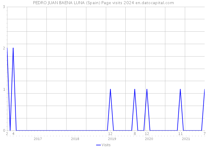 PEDRO JUAN BAENA LUNA (Spain) Page visits 2024 