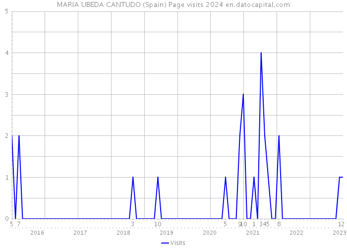MARIA UBEDA CANTUDO (Spain) Page visits 2024 