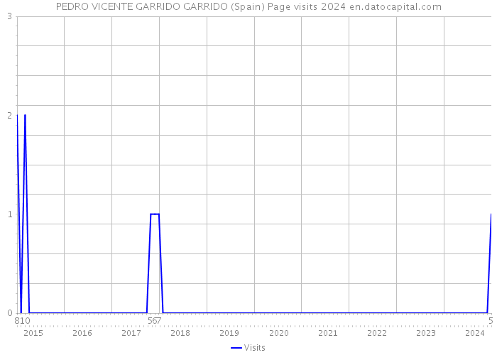 PEDRO VICENTE GARRIDO GARRIDO (Spain) Page visits 2024 