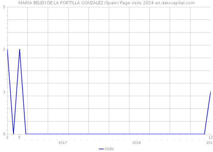 MARIA BELEN DE LA PORTILLA GONZALEZ (Spain) Page visits 2024 