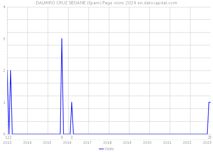 DALMIRO CRUZ SEOANE (Spain) Page visits 2024 