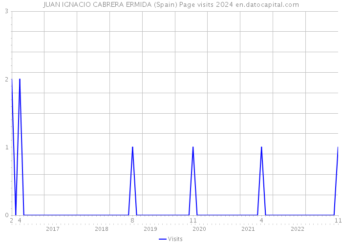 JUAN IGNACIO CABRERA ERMIDA (Spain) Page visits 2024 