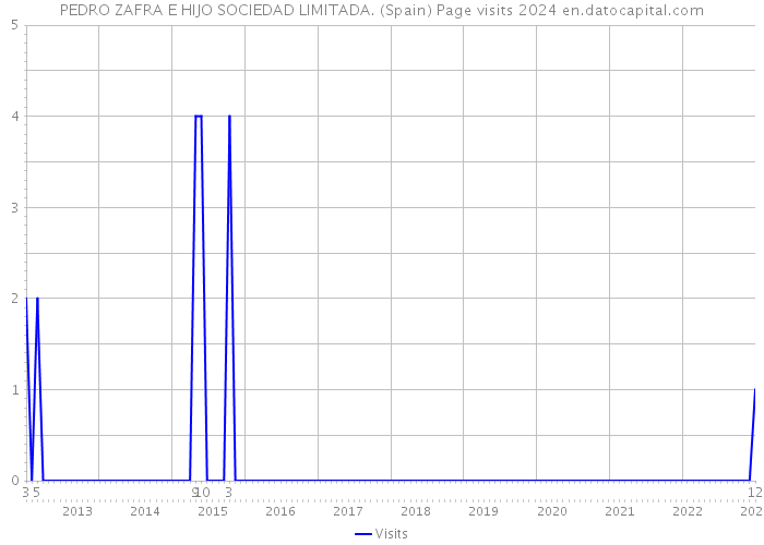 PEDRO ZAFRA E HIJO SOCIEDAD LIMITADA. (Spain) Page visits 2024 