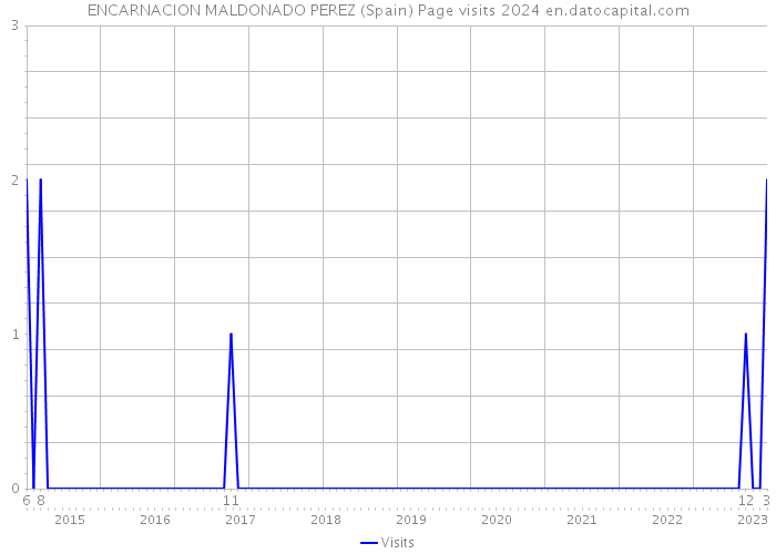 ENCARNACION MALDONADO PEREZ (Spain) Page visits 2024 