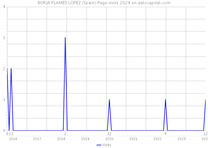 BORJA FLAMES LOPEZ (Spain) Page visits 2024 