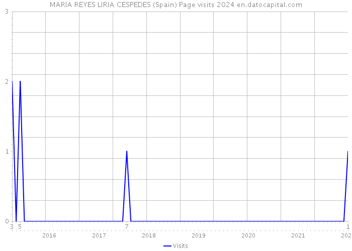 MARIA REYES LIRIA CESPEDES (Spain) Page visits 2024 