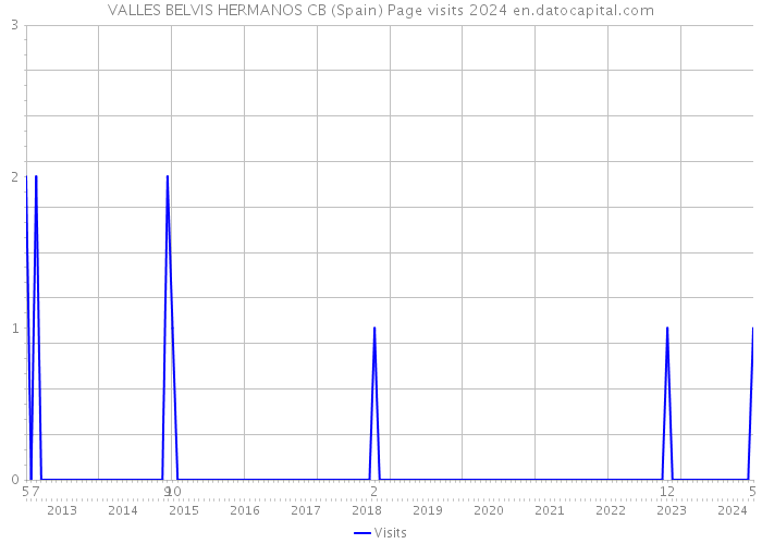 VALLES BELVIS HERMANOS CB (Spain) Page visits 2024 