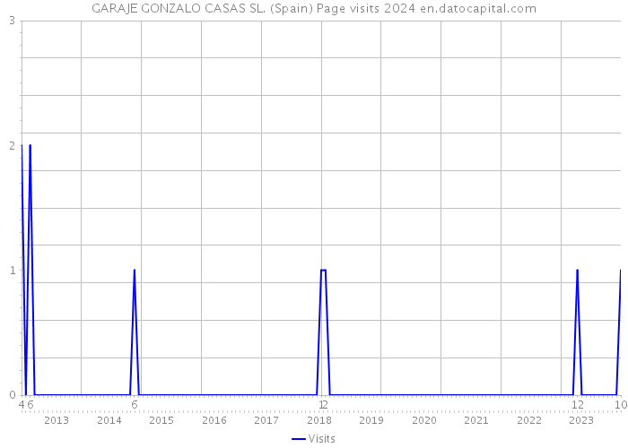 GARAJE GONZALO CASAS SL. (Spain) Page visits 2024 