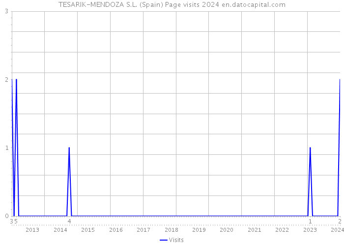 TESARIK-MENDOZA S.L. (Spain) Page visits 2024 