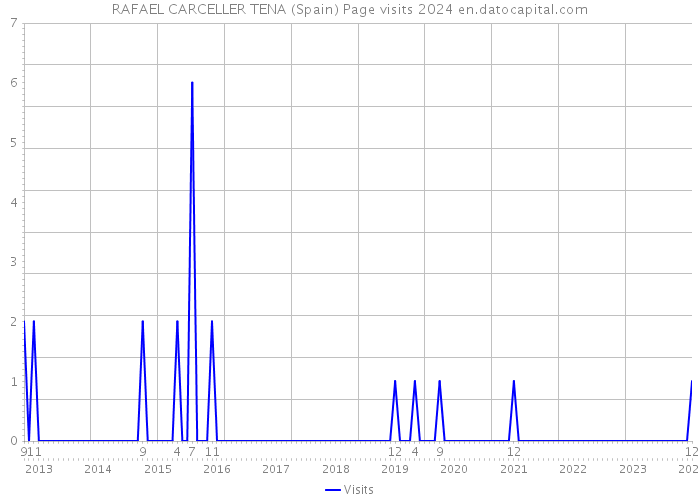 RAFAEL CARCELLER TENA (Spain) Page visits 2024 