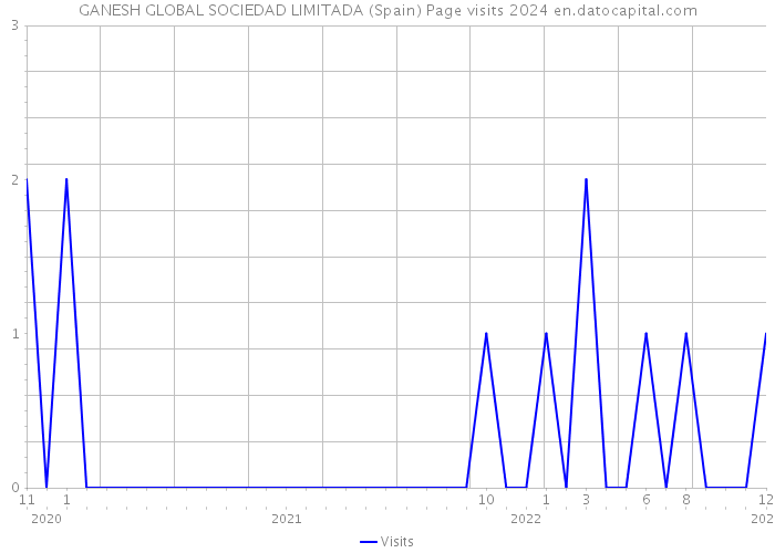 GANESH GLOBAL SOCIEDAD LIMITADA (Spain) Page visits 2024 