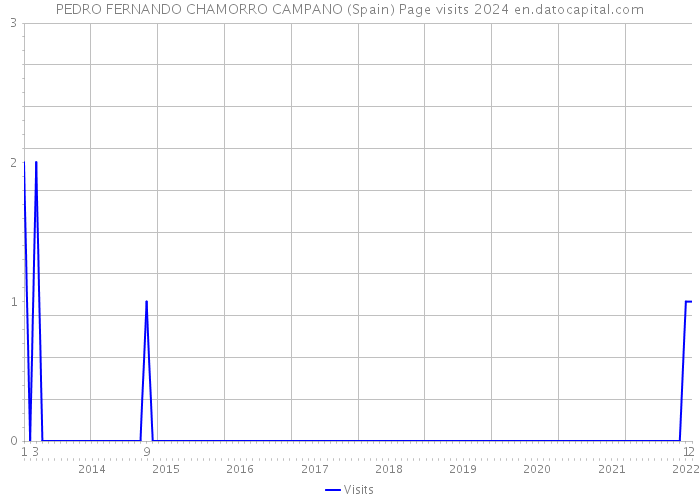 PEDRO FERNANDO CHAMORRO CAMPANO (Spain) Page visits 2024 