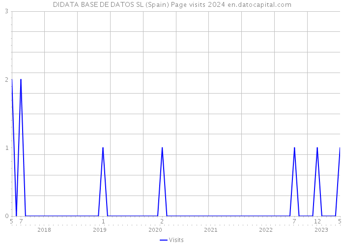 DIDATA BASE DE DATOS SL (Spain) Page visits 2024 