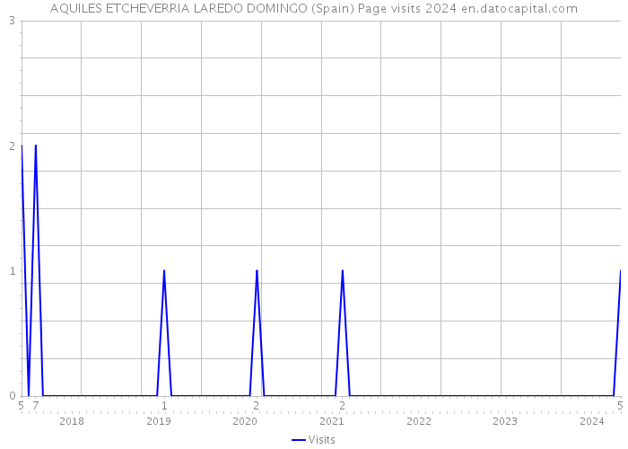 AQUILES ETCHEVERRIA LAREDO DOMINGO (Spain) Page visits 2024 