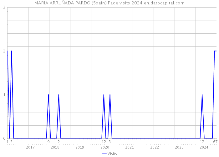 MARIA ARRUÑADA PARDO (Spain) Page visits 2024 