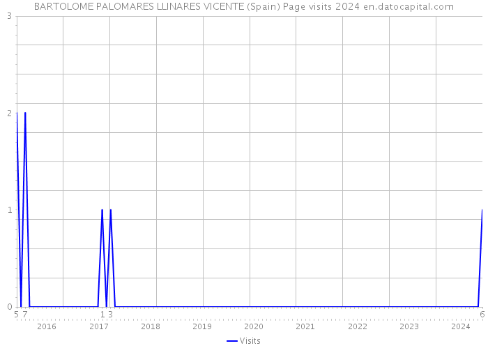 BARTOLOME PALOMARES LLINARES VICENTE (Spain) Page visits 2024 