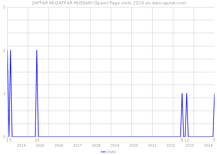 ZAFFAR MUZAFFAR HUSSAIN (Spain) Page visits 2024 