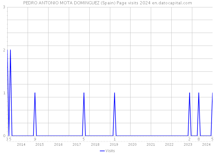 PEDRO ANTONIO MOTA DOMINGUEZ (Spain) Page visits 2024 