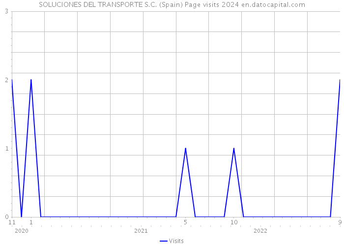 SOLUCIONES DEL TRANSPORTE S.C. (Spain) Page visits 2024 
