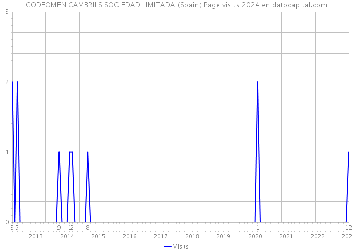 CODEOMEN CAMBRILS SOCIEDAD LIMITADA (Spain) Page visits 2024 