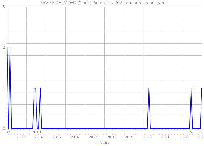 SAV SA DEL VIDEO (Spain) Page visits 2024 