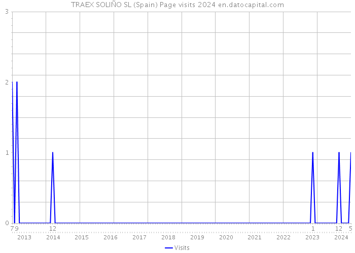 TRAEX SOLIÑO SL (Spain) Page visits 2024 