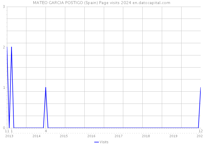 MATEO GARCIA POSTIGO (Spain) Page visits 2024 