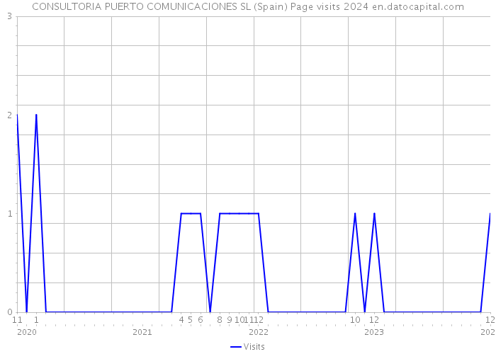 CONSULTORIA PUERTO COMUNICACIONES SL (Spain) Page visits 2024 