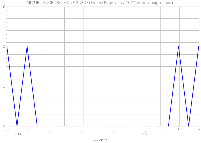 MIGUEL ANGEL BALAGUE RUBIO (Spain) Page visits 2024 