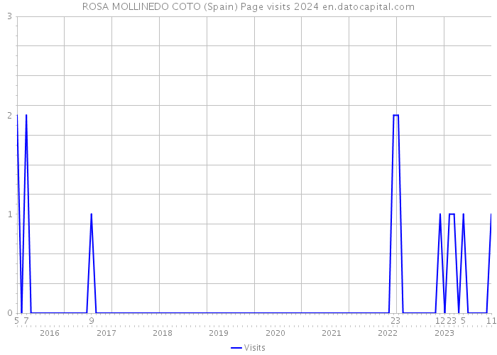 ROSA MOLLINEDO COTO (Spain) Page visits 2024 