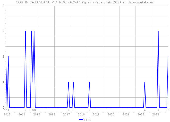 COSTIN CATANEANU MOTROC RAZVAN (Spain) Page visits 2024 