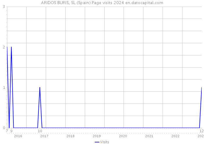 ARIDOS BURIS, SL (Spain) Page visits 2024 