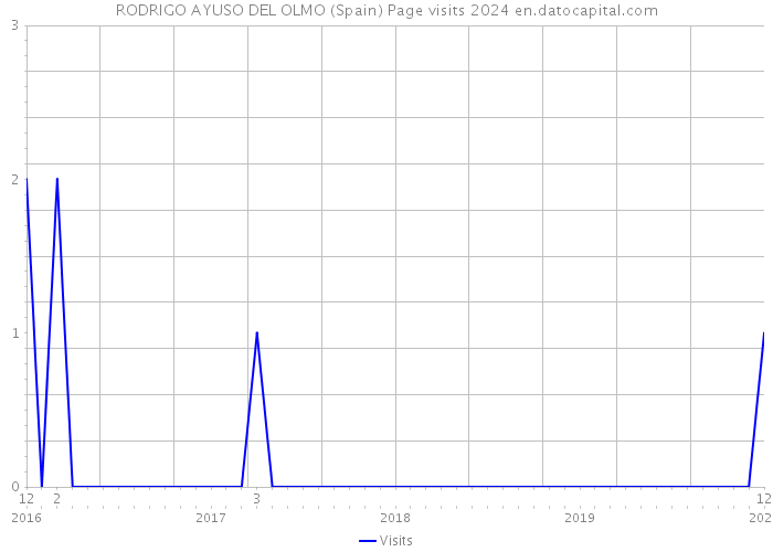 RODRIGO AYUSO DEL OLMO (Spain) Page visits 2024 