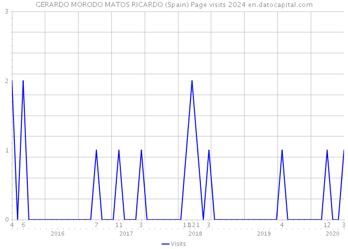 GERARDO MORODO MATOS RICARDO (Spain) Page visits 2024 